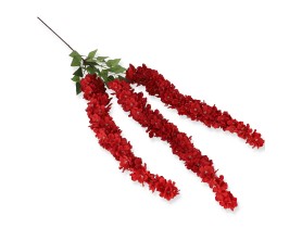 0962-1 Ветка вистерия Н130 см из текстильных материалов