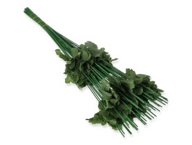 236L Нога розы с листьями Н60 см из пластика