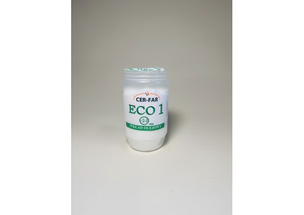 Свеча-вклад ритуальная ECO-1  в пластиковом копрусе Н10 см парафин залит внутрь корпуса