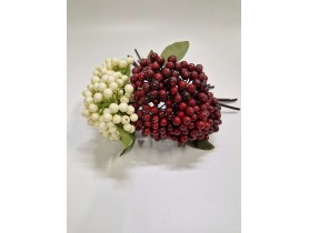 х5/3645 Ветка рябины с ягодами Н=28 см из пластика